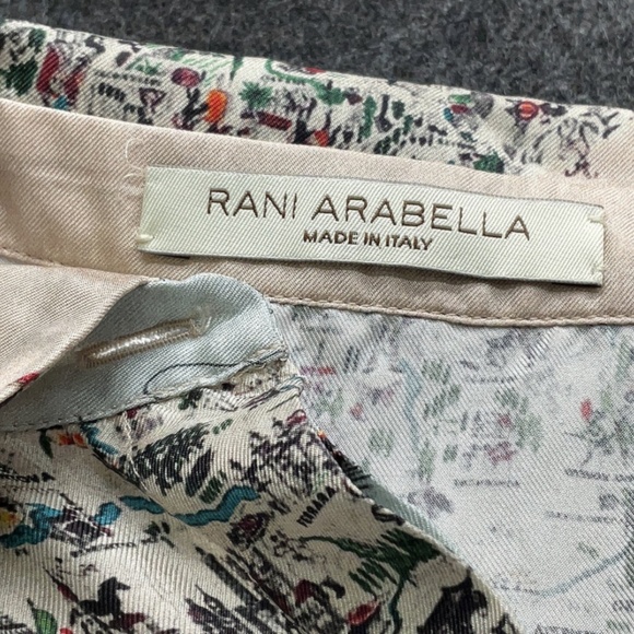 Rani Arabella Italian Map Silk Print Dress - Picture 10 of 11